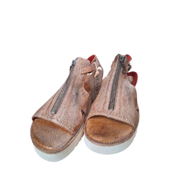 Bed-Stu Chunky Platform Womens size 11 Preppy Resortwear Leather Clancy Sandals - Picture 7 of 11